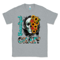 Heather Grey beautiful crazy skull Classic Tee - JahusDesignShop