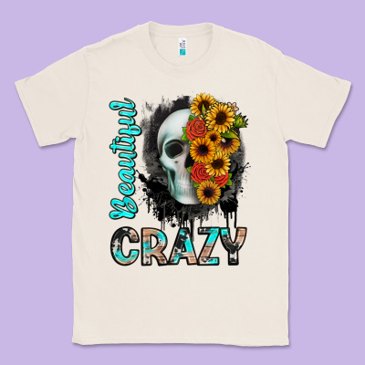 Beautiful Crazy Skull Classic Tee Designed By Jahusdesignshop