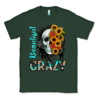 Sports Green beautiful crazy skull Classic Tee - JahusDesignShop