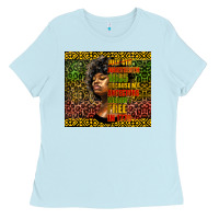 Baby Blue juneteenth celebrate Ladies Tee - HRA Design Shop