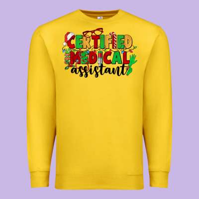 Certified Medical Assistant Premium Sweatshirt Designed By Cowgirlartshop