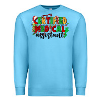 Ocean Blue certified medical assistant Premium Sweatshirt - CowGirlArtShop
