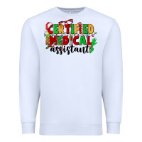 White certified medical assistant Premium Sweatshirt - CowGirlArtShop