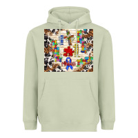 Matcha faith puzzle ribbon Heavyweight Hoodie - TumblerDesignByShophia