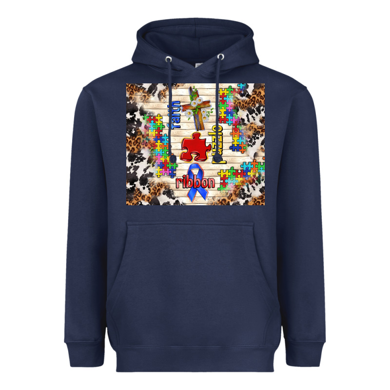 Faith Puzzle Ribbon Heavyweight Hoodie by TumblerDesignByShophia | Teevron