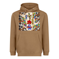Toasted Coconut faith puzzle ribbon Heavyweight Hoodie - TumblerDesignByShophia