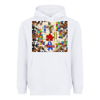 White faith puzzle ribbon Heavyweight Hoodie - TumblerDesignByShophia