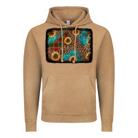 Vintage Camel christmas sunflowers and buffalo plaid background Vintage Hoodie - Jasminsmagicworld