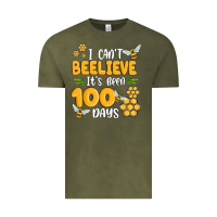 Vintage Olive i cant beelieve its been 100 days Vintage Tee - MaliasSmallBusiness
