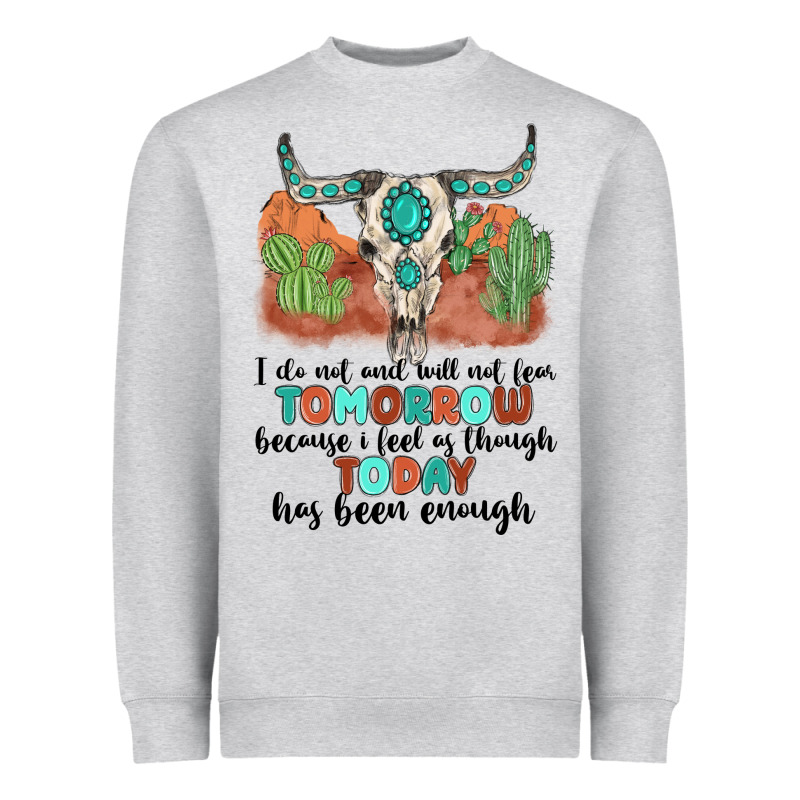 I Do Not And Will Not Fear Tomorrow Heavyweight Sweatshirt by MaliasSmallBusiness | Teevron