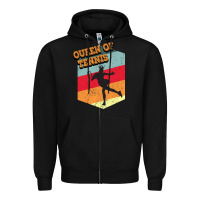 Black Queen Of Tennis Zipper Hoodie - Bettercallsaul