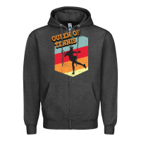 Queen Of Tennis Zipper Hoodie | Teevron