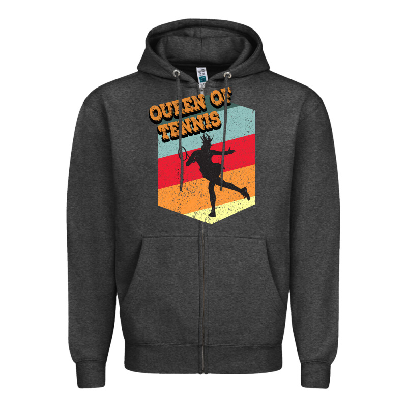 Queen Of Tennis Zipper Hoodie by Bettercallsaul | Teevron