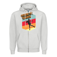 Dove Grey Queen Of Tennis Zipper Hoodie - Bettercallsaul