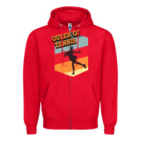Red Queen Of Tennis Zipper Hoodie - Bettercallsaul
