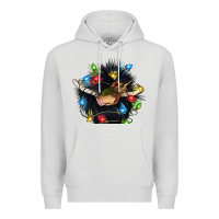 Dove Grey christmas black angus gnome Premium Hoodie - CowGirlArtShop