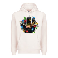 Pale Pink christmas black angus gnome Premium Hoodie - CowGirlArtShop