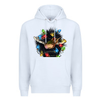 White christmas black angus gnome Premium Hoodie - CowGirlArtShop