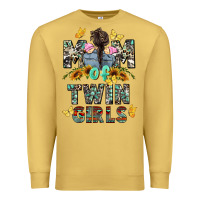 Antique Gold mom of twin girls mother's day Premium Sweatshirt - CowGirlArtShop
