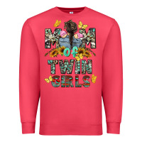 Cardinal mom of twin girls mother's day Premium Sweatshirt - CowGirlArtShop