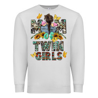 Dove Grey mom of twin girls mother's day Premium Sweatshirt - CowGirlArtShop