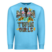 Ocean Blue mom of twin girls mother's day Premium Sweatshirt - CowGirlArtShop