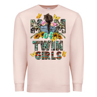 Pale Pink mom of twin girls mother's day Premium Sweatshirt - CowGirlArtShop