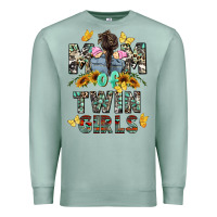 Seafoam mom of twin girls mother's day Premium Sweatshirt - CowGirlArtShop