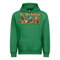 Emerald thanksgiving tis' the season with trucks bbs Urban Hoodie - BundleAndBundleShop