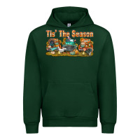 Forest Green thanksgiving tis' the season with trucks bbs Urban Hoodie - BundleAndBundleShop