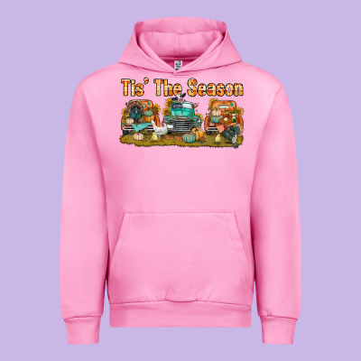 Thanksgiving Tis' The Season With Trucks Bbs Urban Hoodie Designed By Bundleandbundleshop