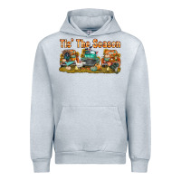 Heather Grey thanksgiving tis' the season with trucks bbs Urban Hoodie - BundleAndBundleShop