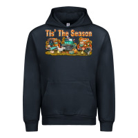 Navy thanksgiving tis' the season with trucks bbs Urban Hoodie - BundleAndBundleShop