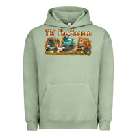 Pigment Oil Green thanksgiving tis' the season with trucks bbs Urban Hoodie - BundleAndBundleShop