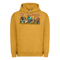 Pigment Peanut Butter thanksgiving tis' the season with trucks bbs Urban Hoodie - BundleAndBundleShop
