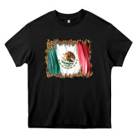 Black distressed mexico flag Heavy Core Tee - BarkalooDesign