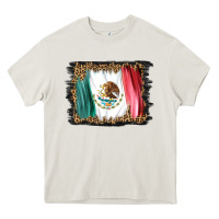 Cream distressed mexico flag Heavy Core Tee - BarkalooDesign