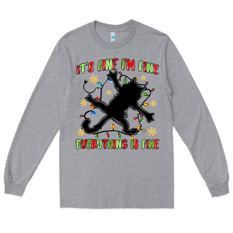 It's Fine I'm Fine Everything Is Fine Long Sleeve Tee by MaliasSmallBusiness | Teevron