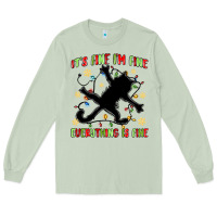 Matcha it's fine i'm fine everything is fine Long Sleeve Tee - MaliasSmallBusiness