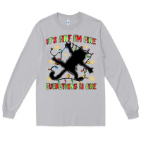 Moon Dust it's fine i'm fine everything is fine Long Sleeve Tee - MaliasSmallBusiness