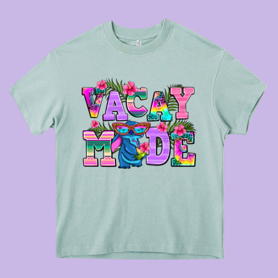 Vacay Mode Heavy Core Tee Designed By Adodesignshop