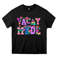 Black vacay mode Heavy Core Tee - AdoDesignShop