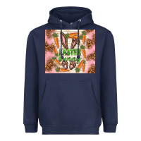Navy easter bunny with carrots Heavyweight Hoodie - TumblerDesignByShophia