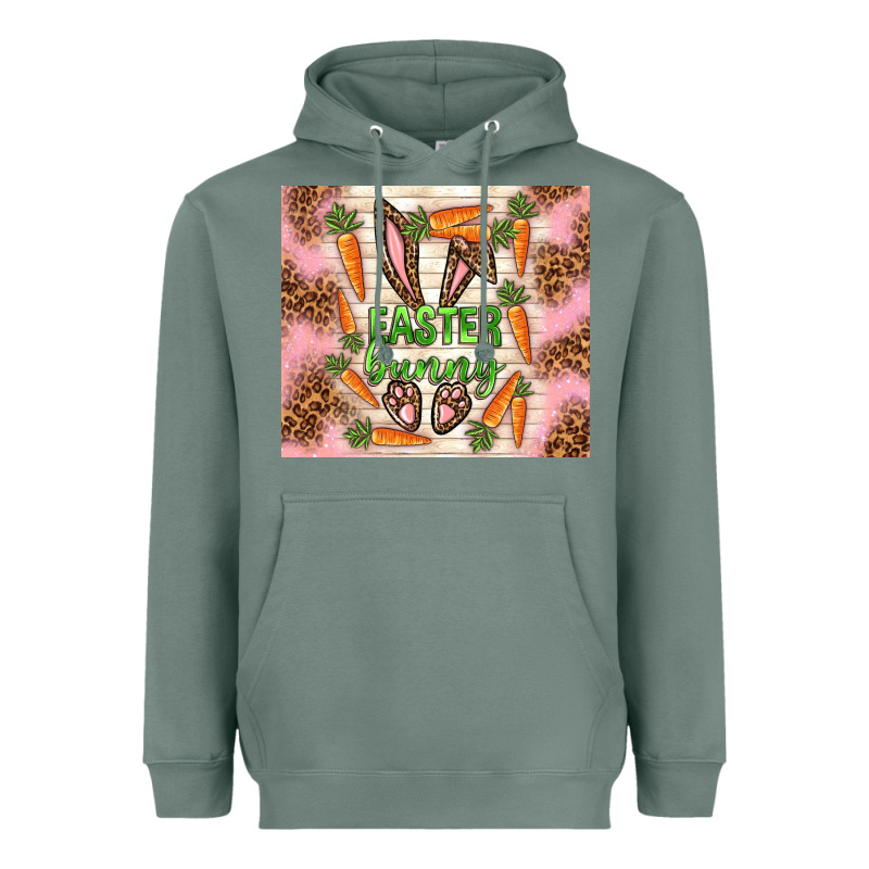 Easter Bunny With Carrots Heavyweight Hoodie by TumblerDesignByShophia | Teevron