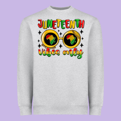 Juneteenth Vibes Only Heavyweight Sweatshirt Designed By Maliassmallbusiness