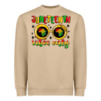 Mushroom juneteenth vibes only Heavyweight Sweatshirt - MaliasSmallBusiness