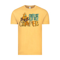 Vintage Mustard cutest little camper Vintage Tee - MaliasSmallBusiness