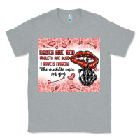 Heather Grey roses are red violets are blue i have 5  fingers t Classic Tee - MaliasSmallBusiness