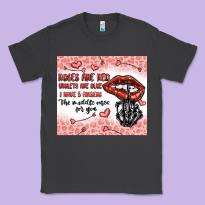 Roses Are Red Violets Are Blue I Have 5  Fingers T Classic Tee Designed By Maliassmallbusiness