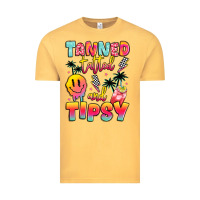 Vintage Mustard tanned tattled and tipsy Vintage Tee - JahusDesignShop